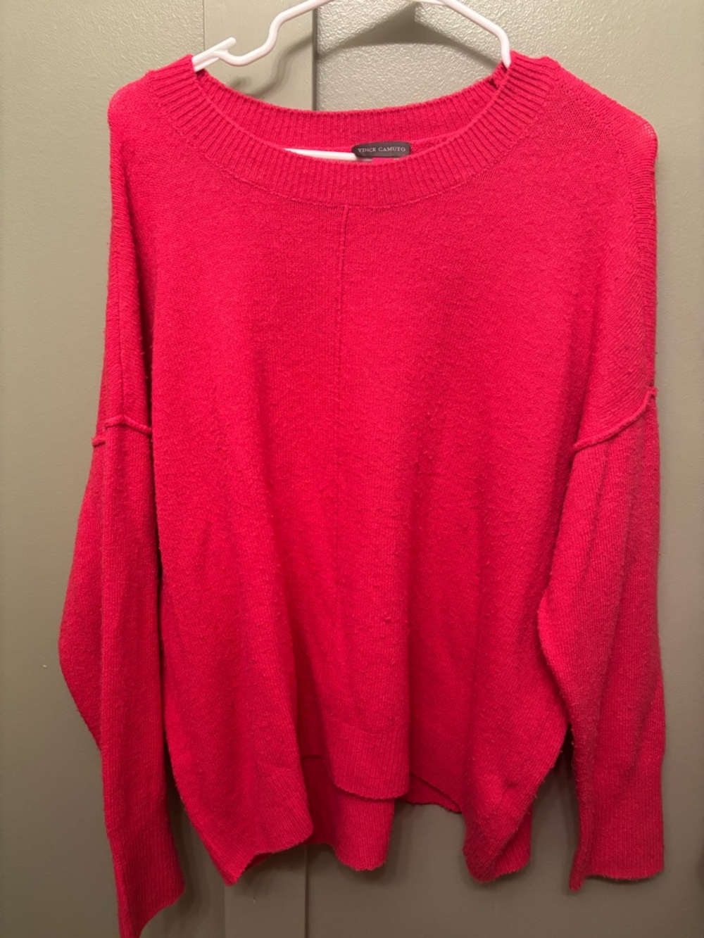 Vince Camuto Hot Pink Crewneck Sweater